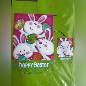Happy Easter Large Porch Flag -Flip it Flag